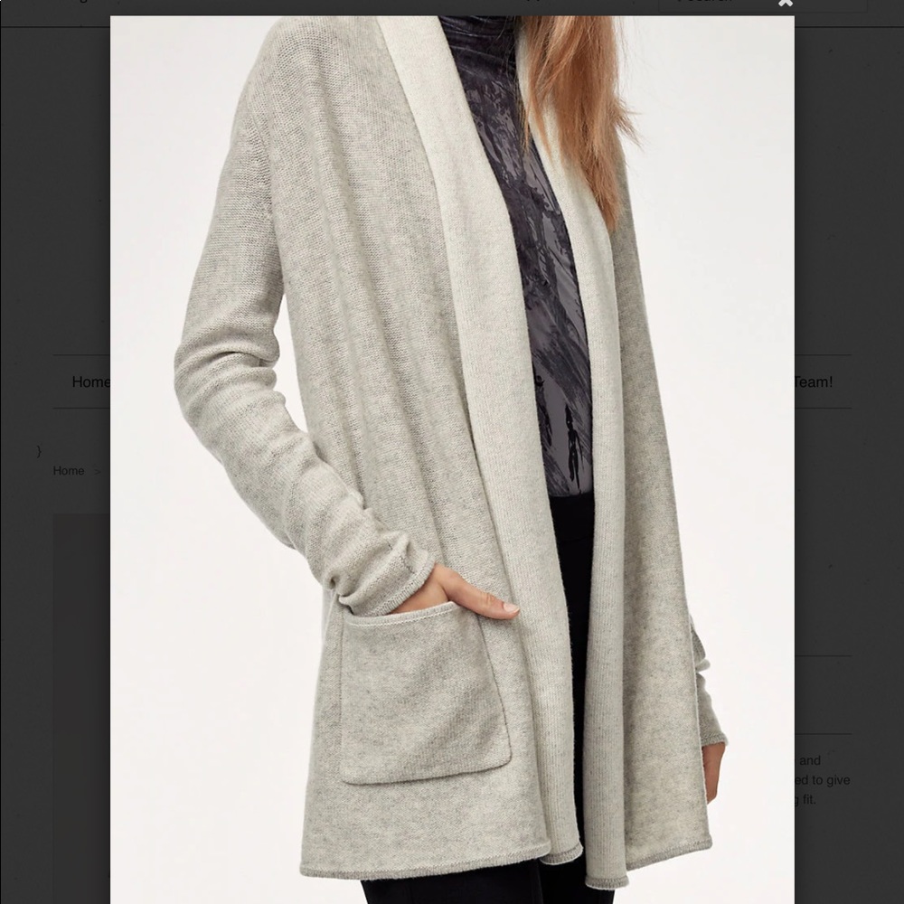 Aritzia Babaton Beekman Cardigan- Gray- Size S